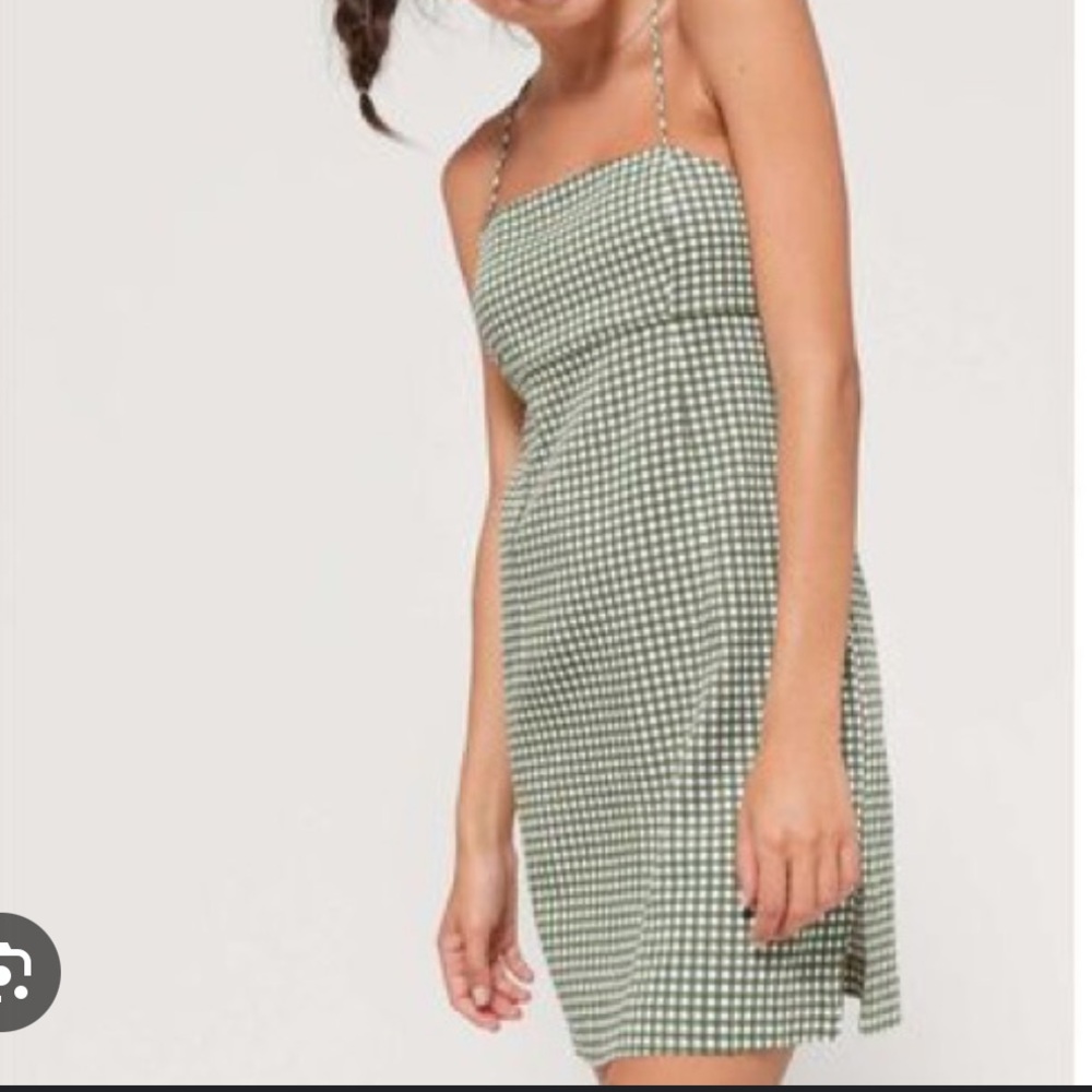 Urban Outfitters Green Gingham Dress